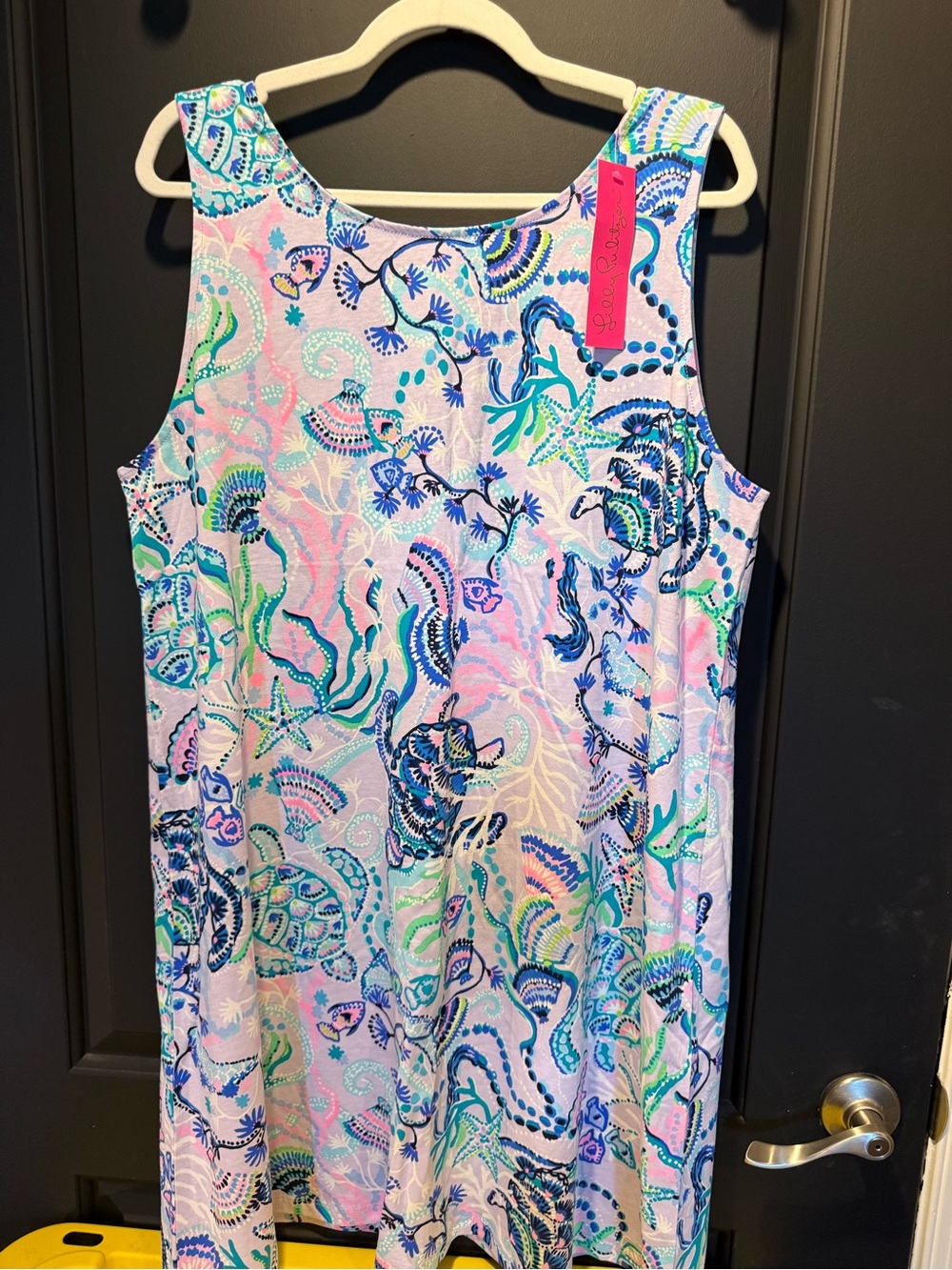Lilly Pulitzer Lilac Freesia Mermaid Print Dress - Lavender, Turquoise & Navy